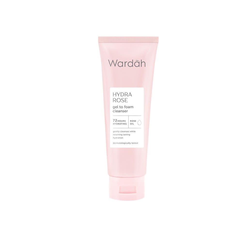 Wardah Hydra Rose Gel to Foam Facial Cleanser