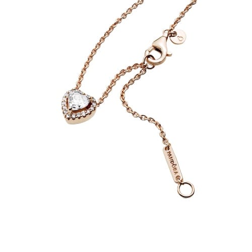 Stainless Steel Heart Pendant Necklace – Ion Plating – 18” / 45.5cm – Lobster Clasp – Z643