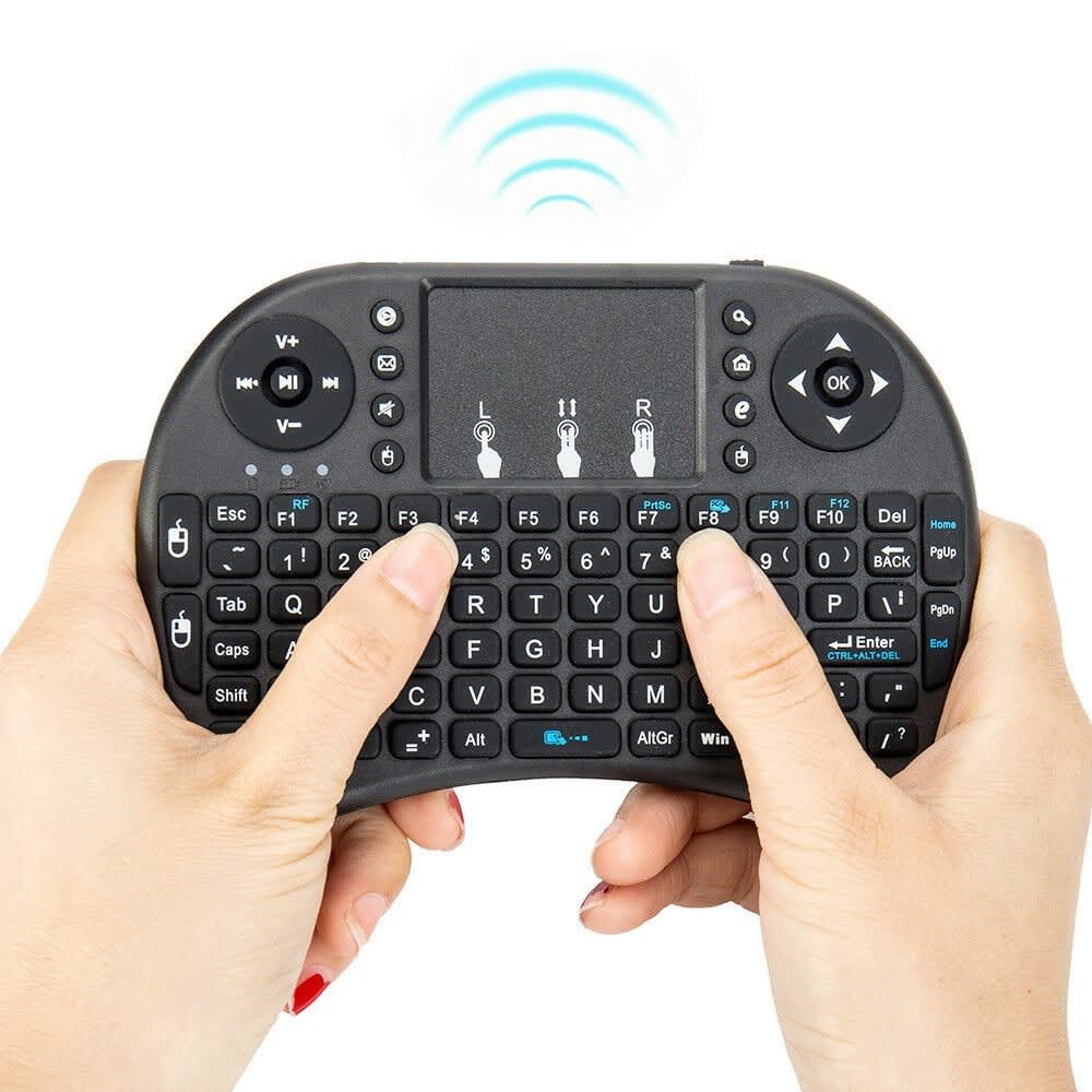 I8 Wireless Keyboard With Touchpad Mouse Rechargeable Colourful Backlight
