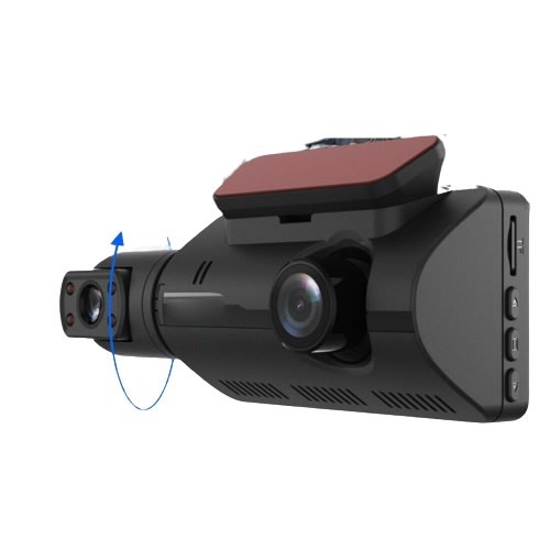 Dash cam 1440P 3%22 IPS Screen Dual Lens 360° Rotation