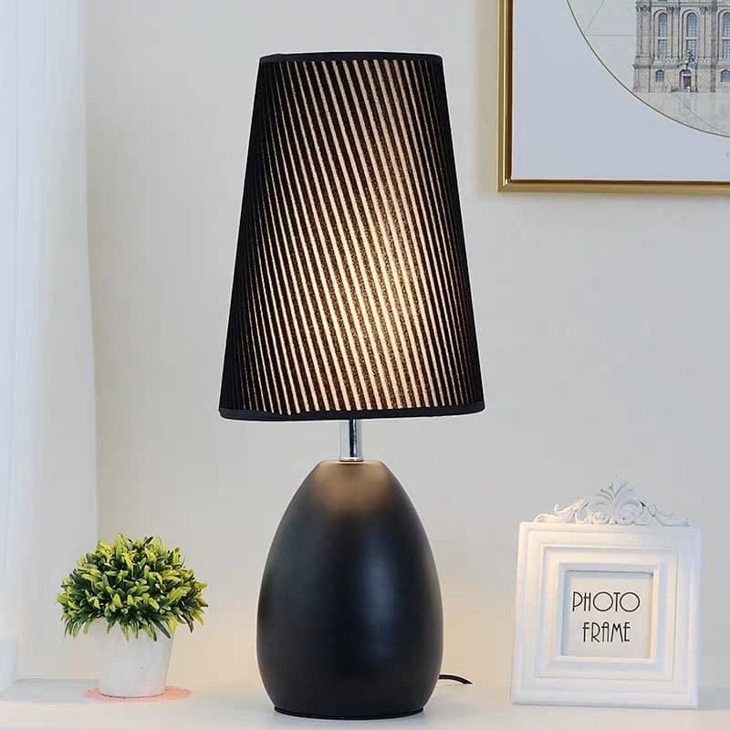Black  White Table Lamp
