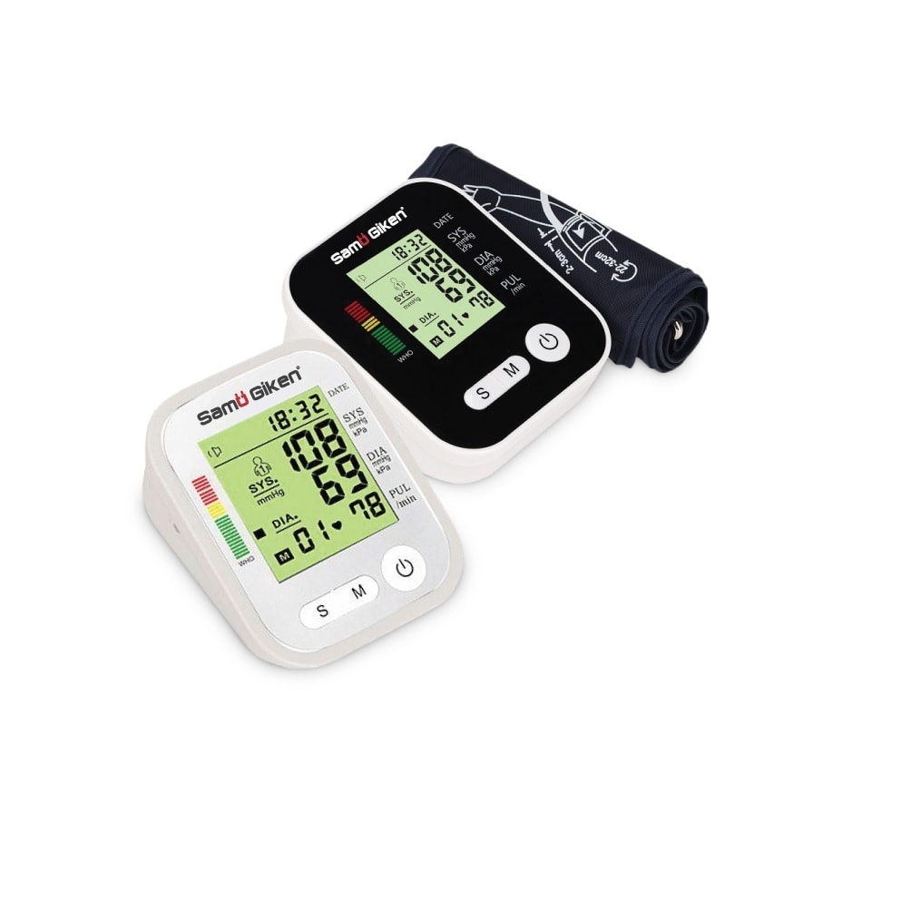 Samu Giken Arm Blood Pressure LCD Monitor Heart Beat MS-SG-RAK283 6 in 1