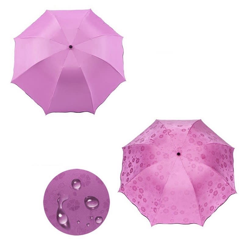 Magic Flower Anti UV Protect Sakura Blossom Foldable Umbrella