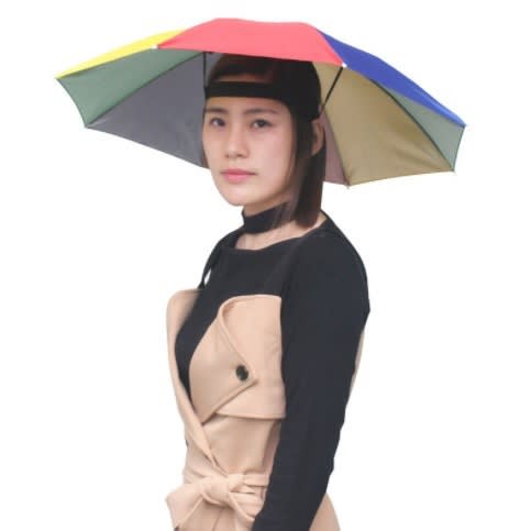 Foldable Head Umbrella Cap