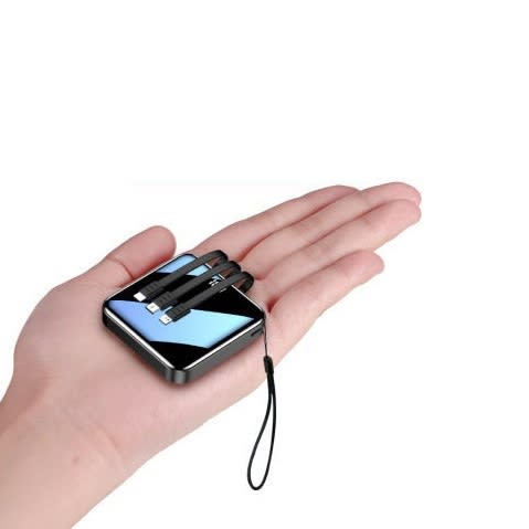 Mini power bank 20000mah Latest Fast Charging Built-in 3 Cables