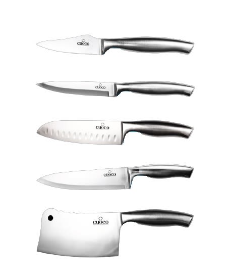 Cuoco Grade 420 Stainless Steel Knife Set CKS003