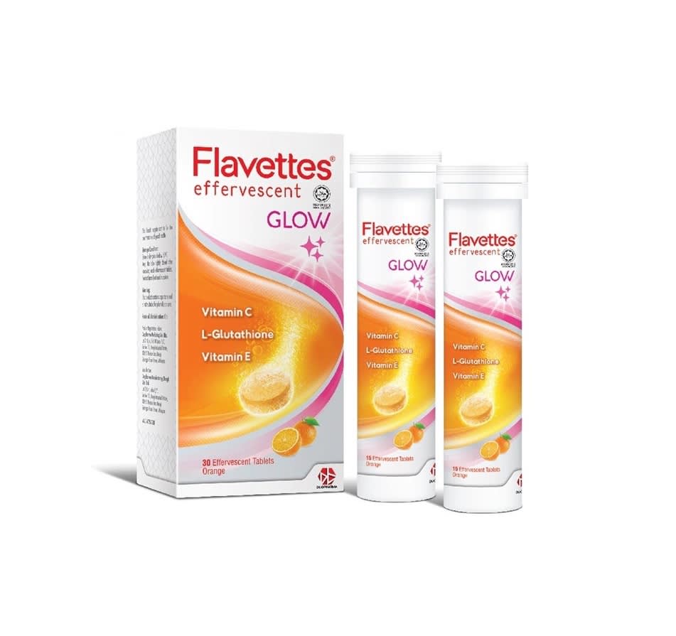 FLAVETTES Effervescent Vitamin C Glow