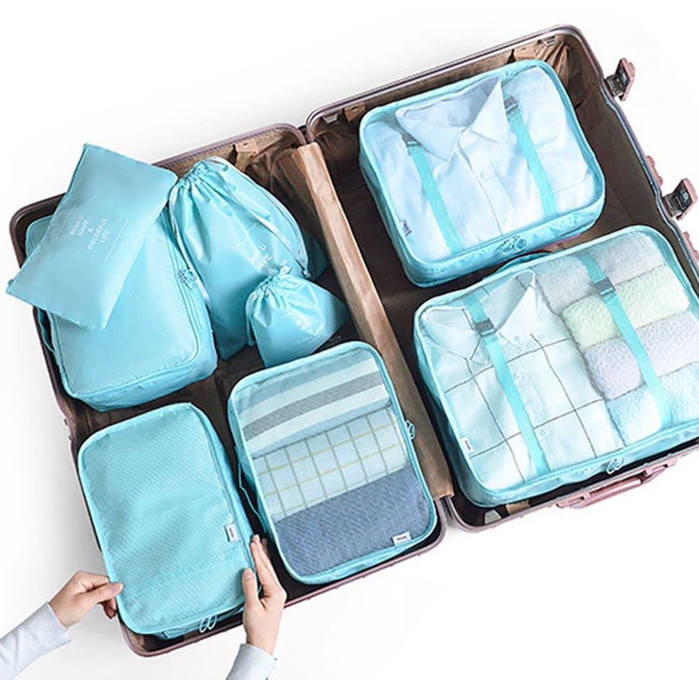 TrioNinja 8in1 Travel Organizer Bag Set Travel Essential Bag