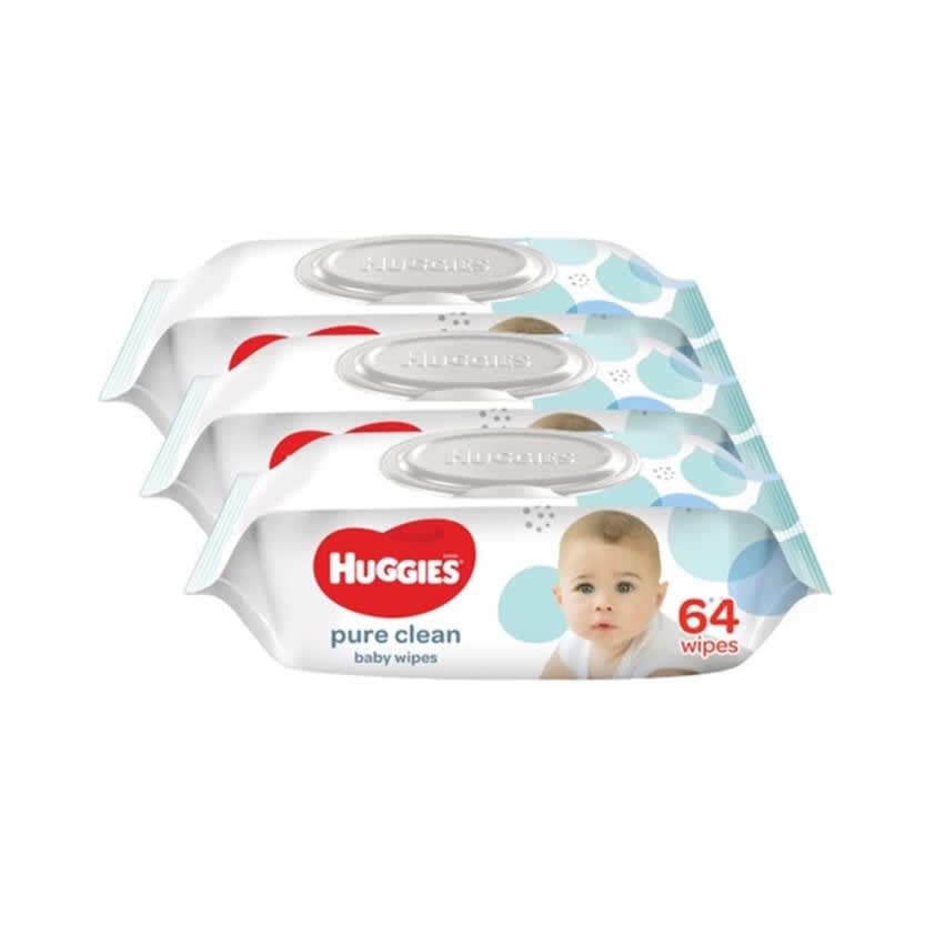 Huggies Baby Wipes Pure Clean Wet Tissue