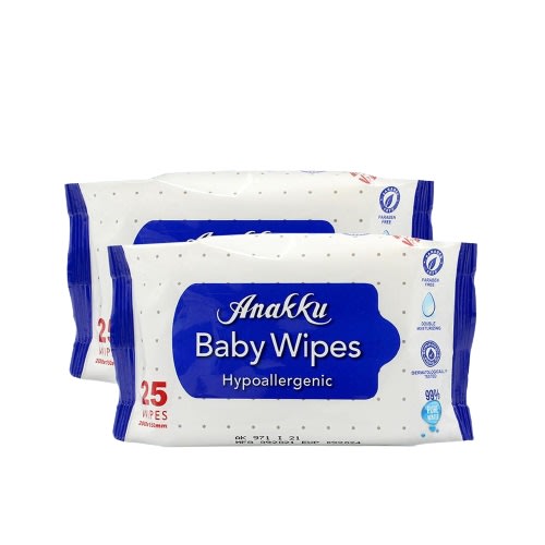 Anakku Baby Wipes Wet Tissue Twin Pack (Hypoallergenic)