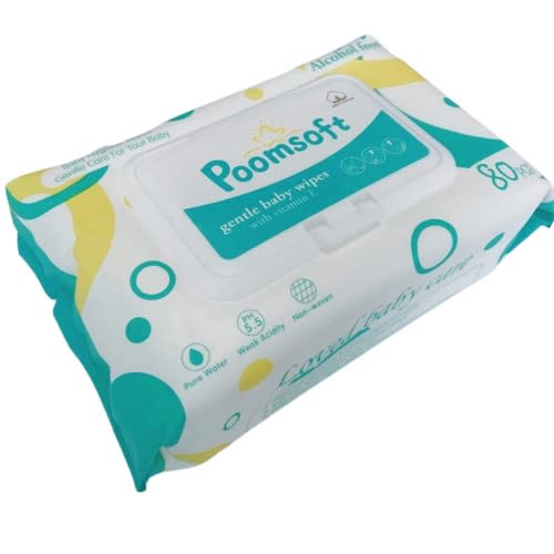 POOMSOFT Non Alcohol Baby Wet Wipes