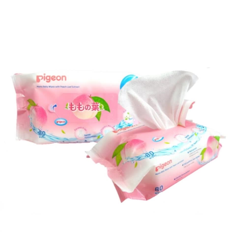 PIGEON Momo Baby Wipes with Peach Leaf Extract