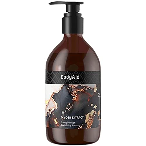 Bodyaid Herbal Gentle Ginger Shampoo Anti-Hair Loss Growth Shampoo Refreshing Oil-Removing Anti-Break Shampoo Hair Care