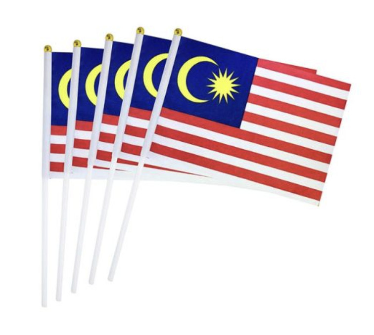 Hand flag Malaysia