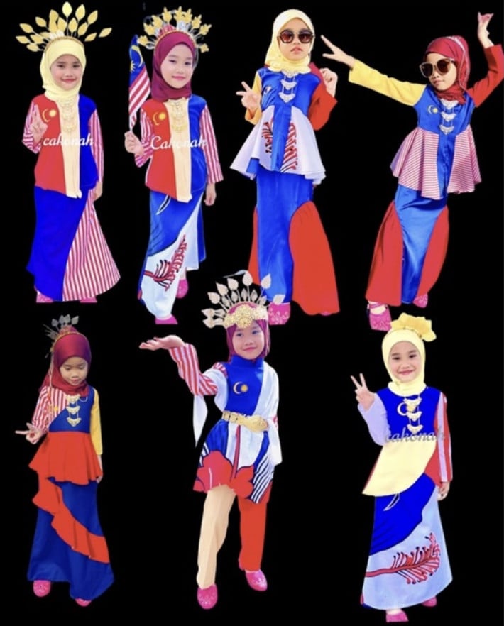 Baju Merdeka Malaysia Budak Perempuan