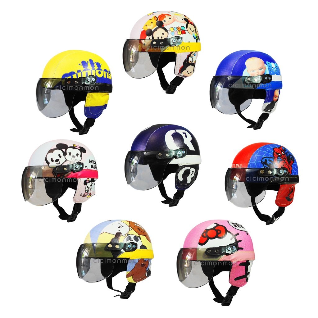 Wholesale Super Helmet For Toddlers Retro Character