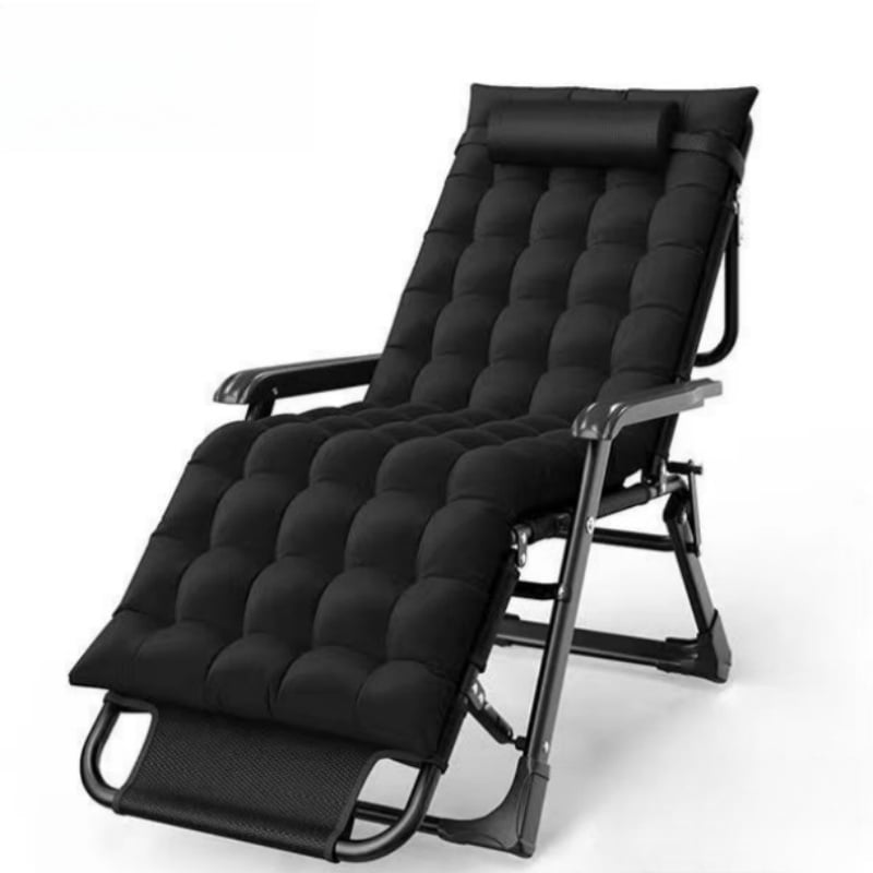 Folding Bed Premium Foldable Lazy Chair black