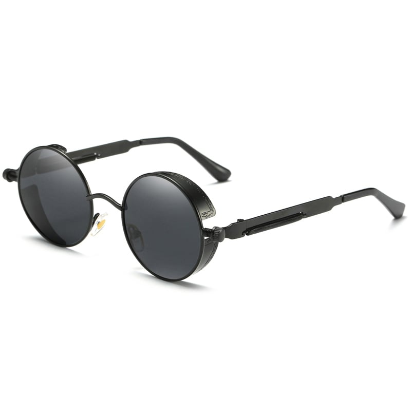 RoShari Polarized Sunglasses Round Metal Vintage