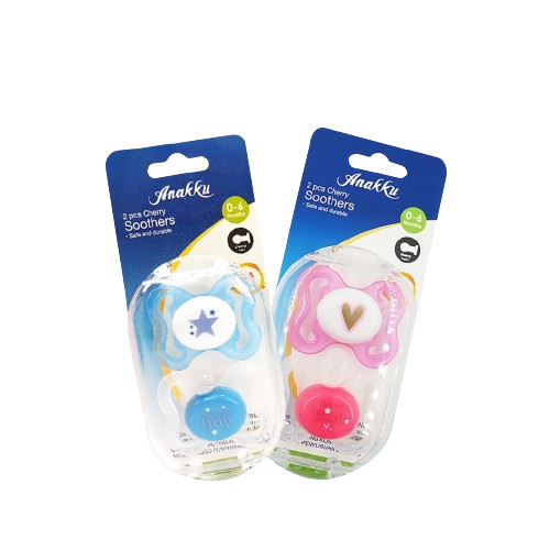 Anakku 2pcs Newborn Ventilated Cherry Soother (0-18 months) 163-241