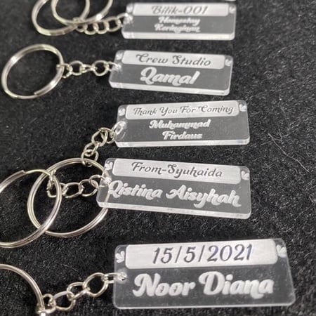 Keychain acrylic budget murah