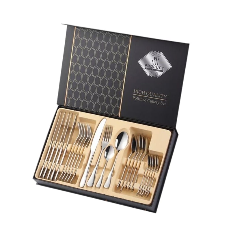 24 Pcs Cutlery Set Stainless Steel