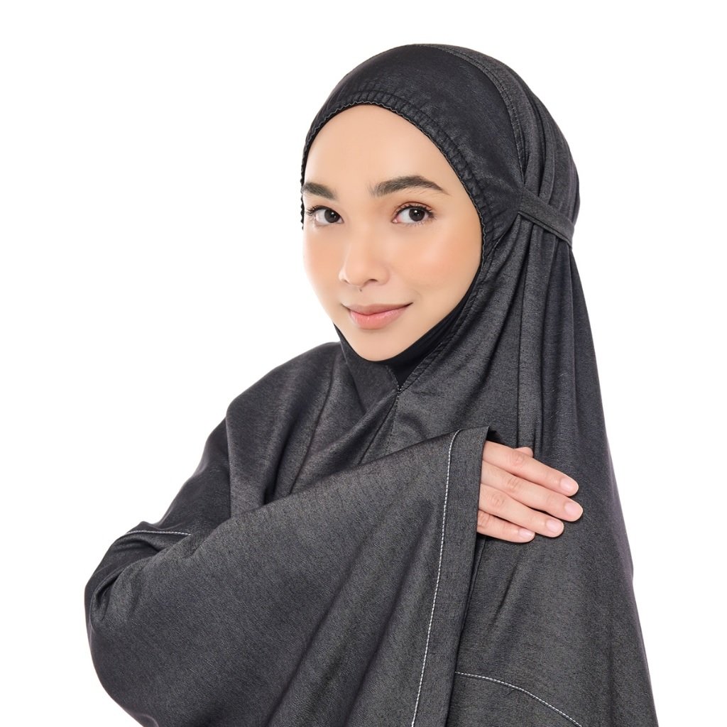 Siti Khadijah Telekung Flair Arami Midi in Black (Top Only)
