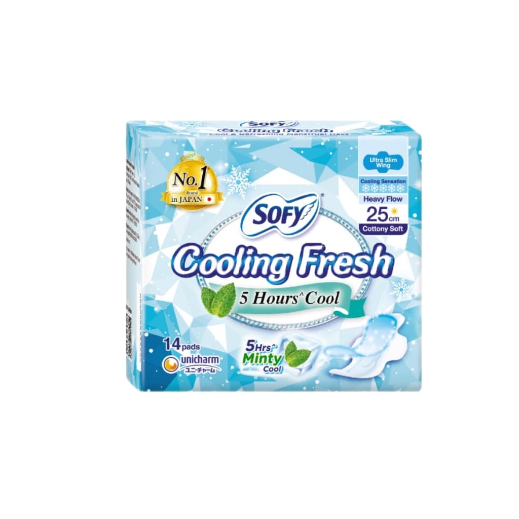 Sofy Cooling Fresh Day Ultra Slim Wing (25cm x 14 Pcs)