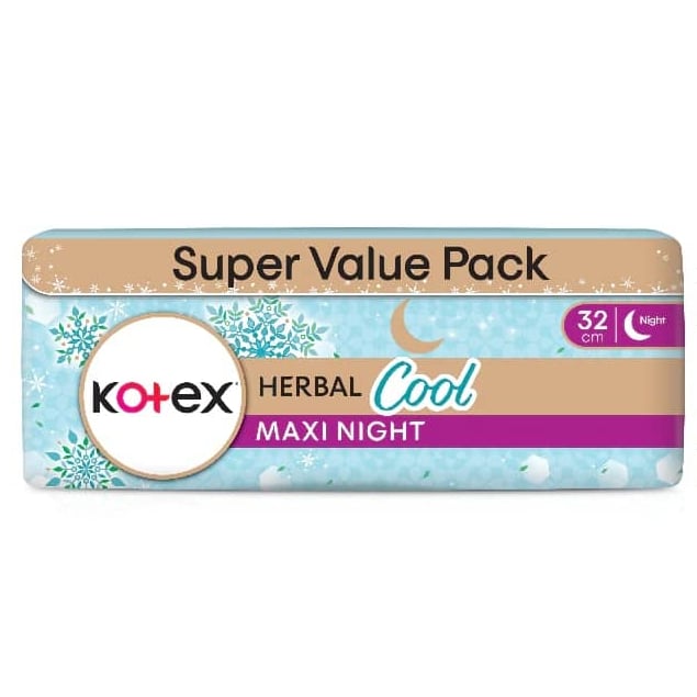 Kotex Herbal Cool Overnight Wing Pad