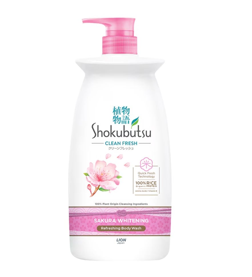 Shokubutsu Shower Foam 900G Sakura Whitening