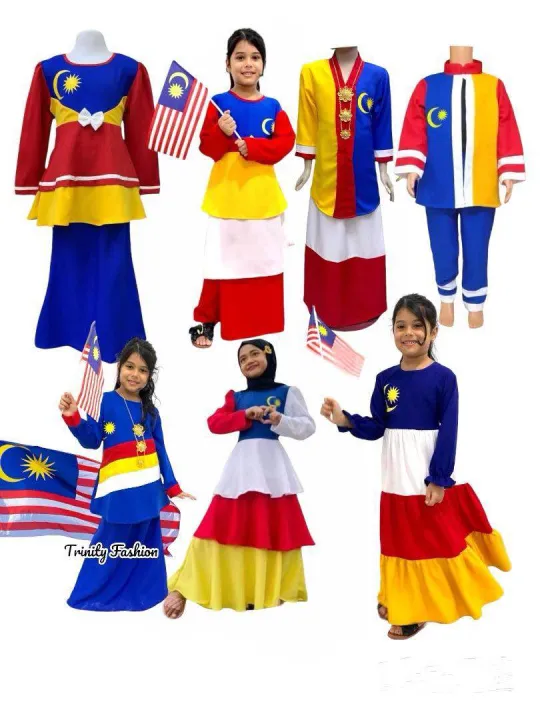 Baju dress Merdeka Anak Saya Malaysia