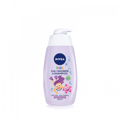 NIVEA Kids 3 In 1 Shower & Shampoo Sparkle Berry