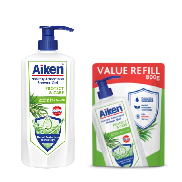 Aiken Antibacterial Shower Cream Protect & Care