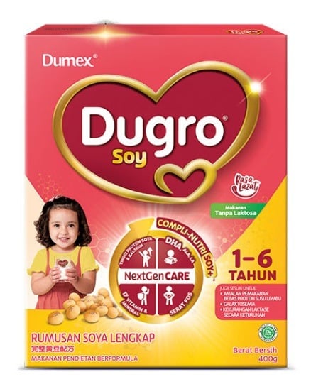 Dumex Dugro Soy Tailored Nutrition Milk Formula 1-6 years