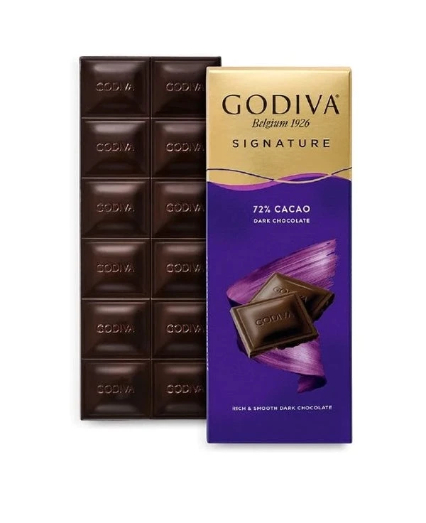 Godiva Signature 72%Cacao Dark Chocolate 90g (Made In Turkey)