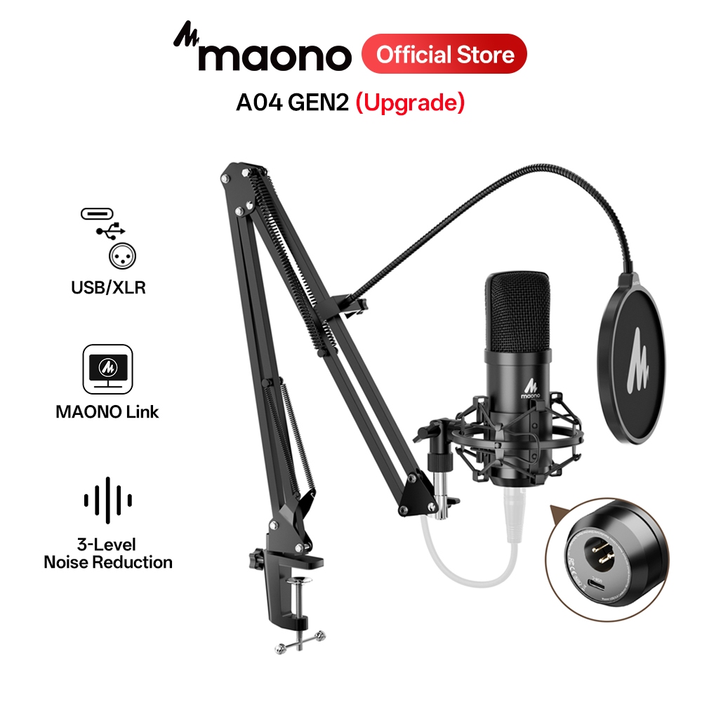 Maono AU-A04 Gen2 USB XLR Microphone