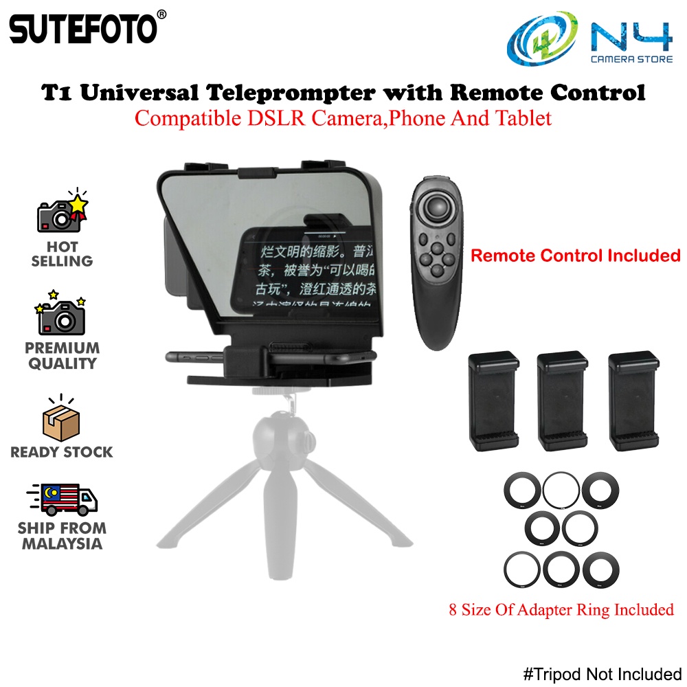 Foto Universal Teleprompter Portable Prompter