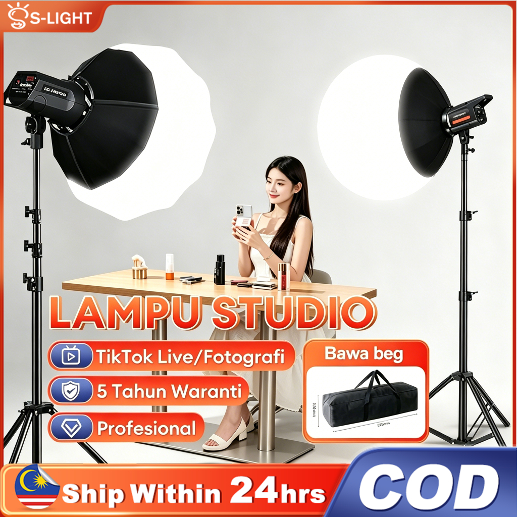 Pro Softbox Kit dengan Boom Arm