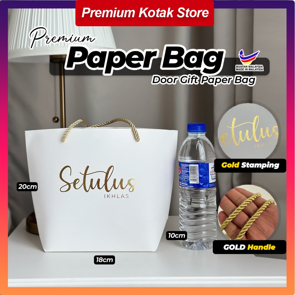 Beg Kertas Premium Bentuk Tangan untuk Doorgift