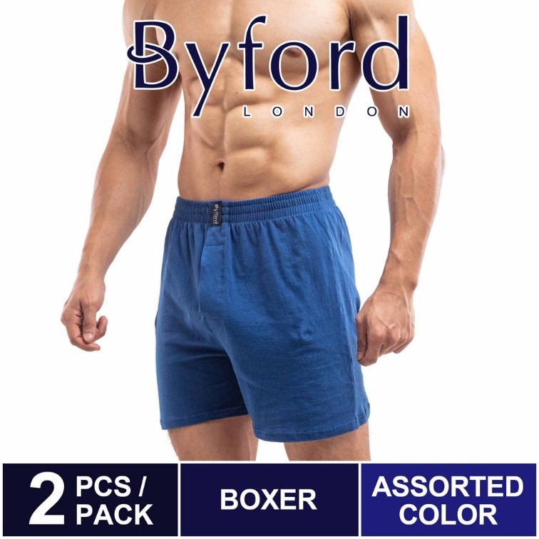 Byford Seluar Dalam Boxer Lelaki 2 Helai