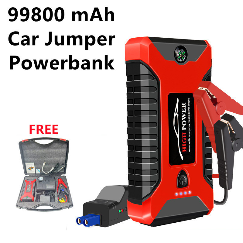 Jump Starter dan Pam Tayar Kereta 4 Dalam 1