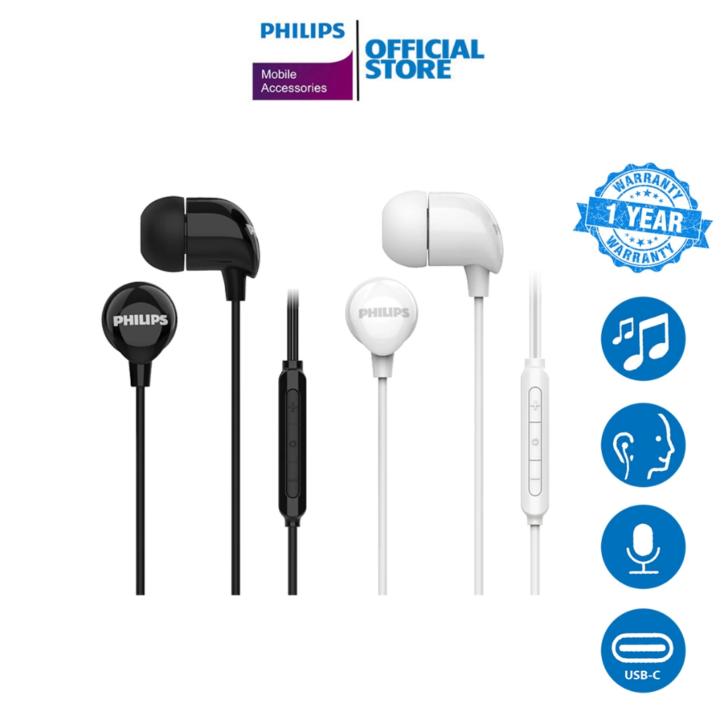 Philips In-Ear Wired Headphones USB-C