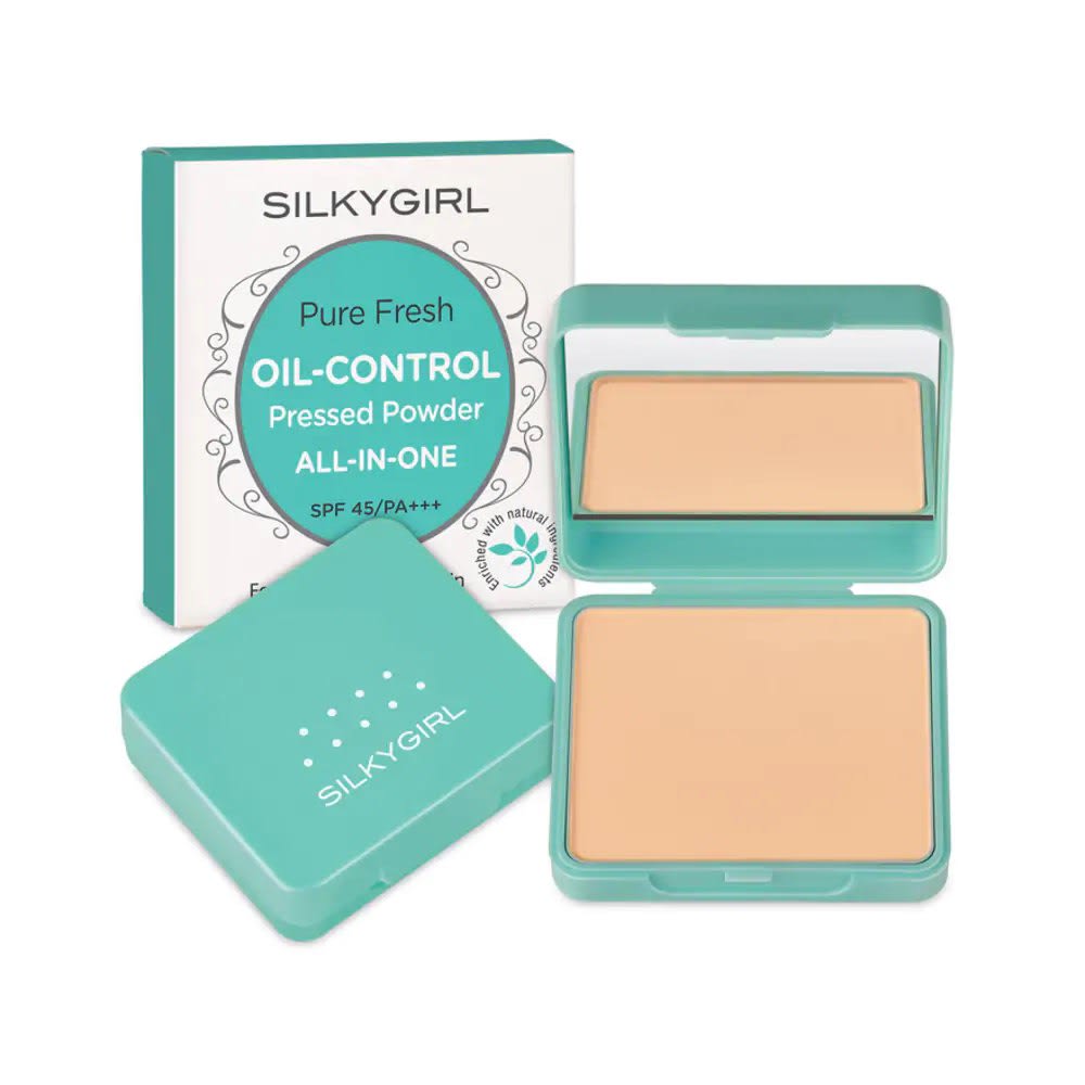 SILKYGIRL Pure Fresh Oil-Control Pressed Powder