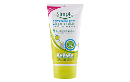 Simple Spotless Skin Triple Action Face Wash