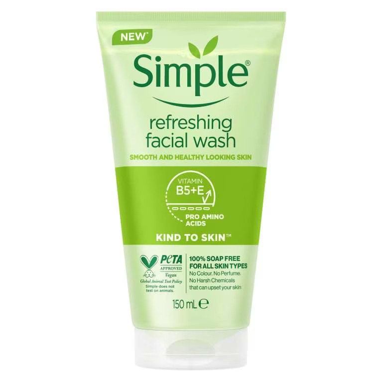 Simple Kind To Skin Refreshing Facial Wash Gel