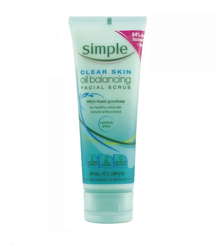 Simple Clear Skin Oil Balancing Facial Scrub