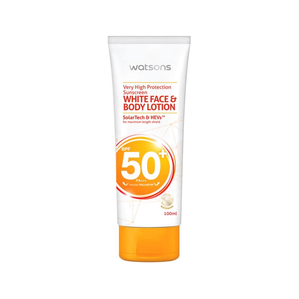 Watsons White Face & Body Lotion SPF50+