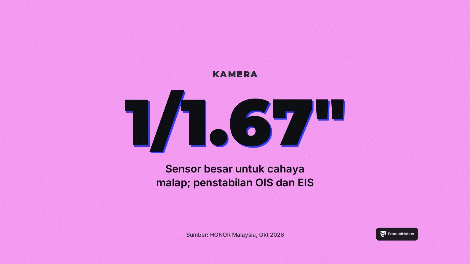 Kamera HONOR X9e Pro: sensor utama 108MP pada 1/1.67 inci dengan OIS dan EIS