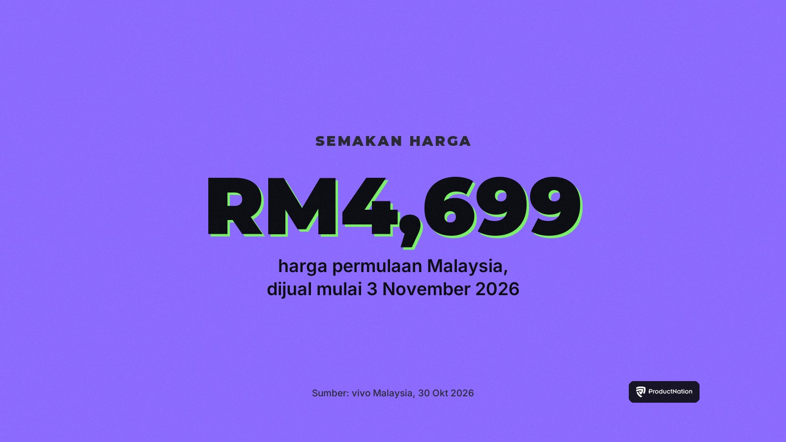 vivo X500 Series bermula RM4,699 di Malaysia, dijual mulai 3 November 2026