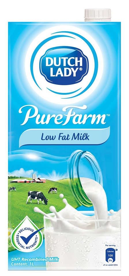 Dutch lady low fat milk