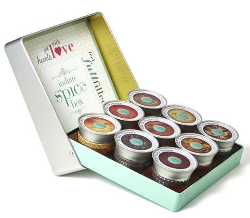 Indian Spicebox Silver Spicebox Kit Gift Set